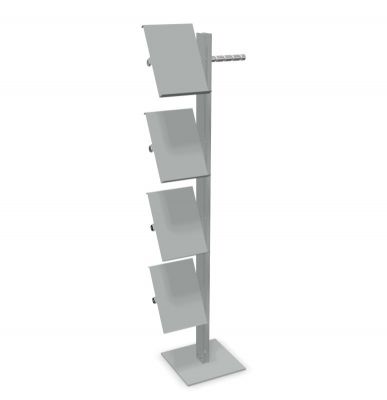 Standfree B coat stand with brochure display Cascando